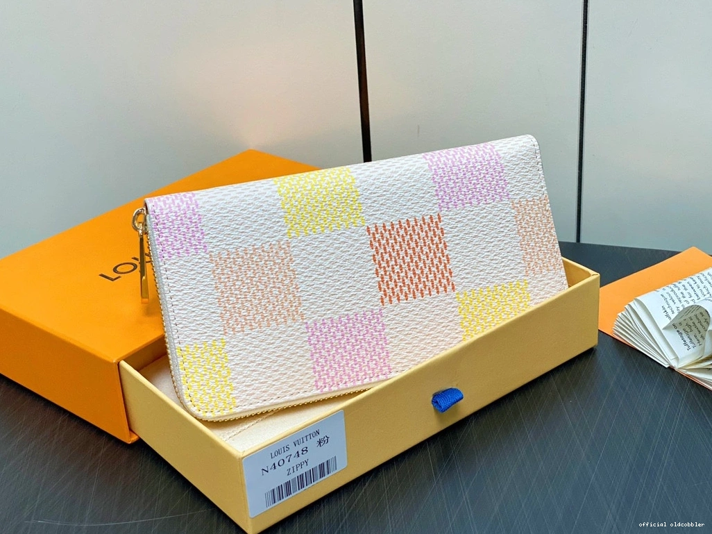 Official oldcobbler WALLET-19.5*10.5*2.5 VUITTON LOUIS cm ZIPPY 0728